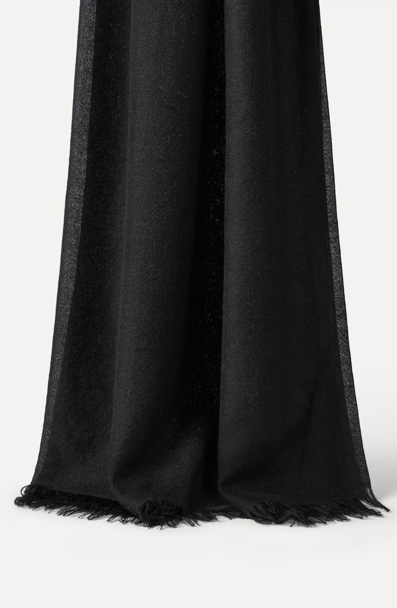 Brunello Cucinelli Cashmere and silk scarf, Alternate, color, Black