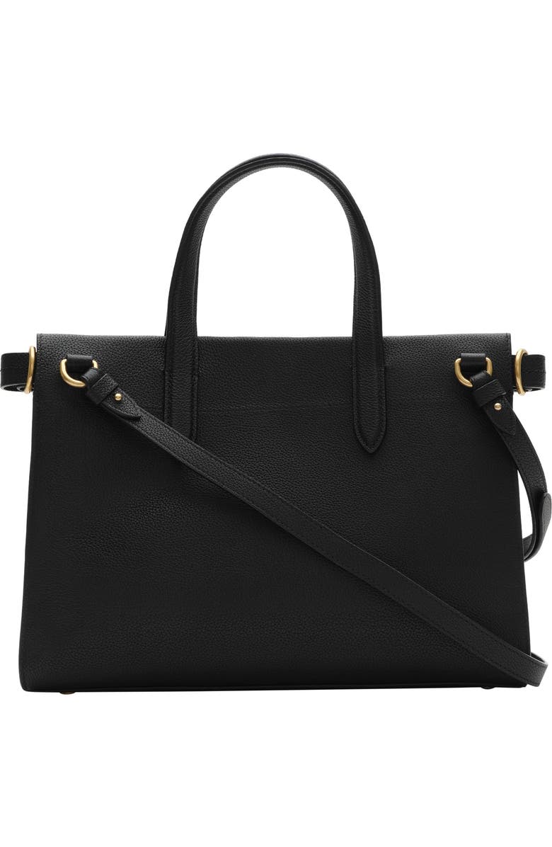 Burberry Small Cotswolds Check Tote, Alternate, color, Black