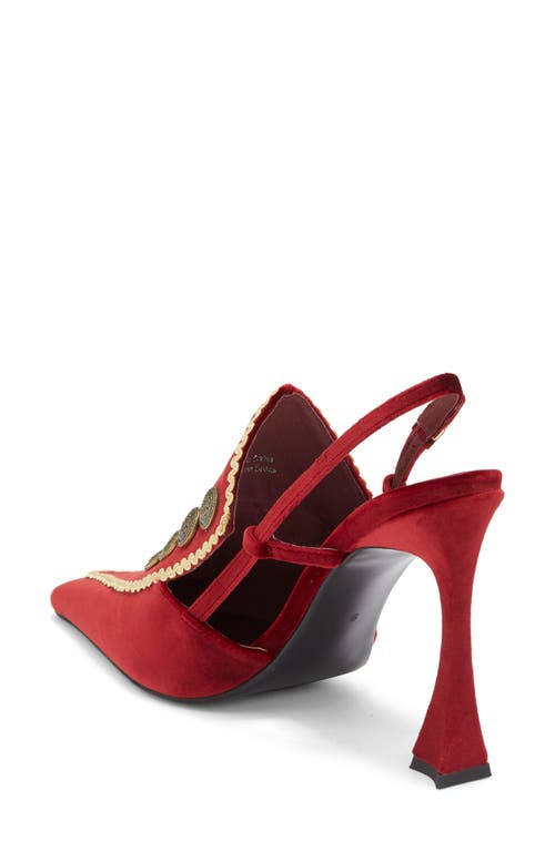 Jeffrey Campbell Troubadour Slingback Pump In Burgundy