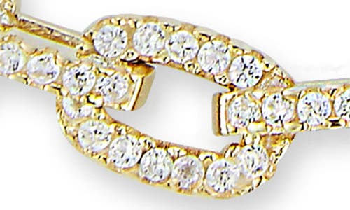 Glaze Jewelry Pavé Cubic Zirconia Chain Bracelet In Gold