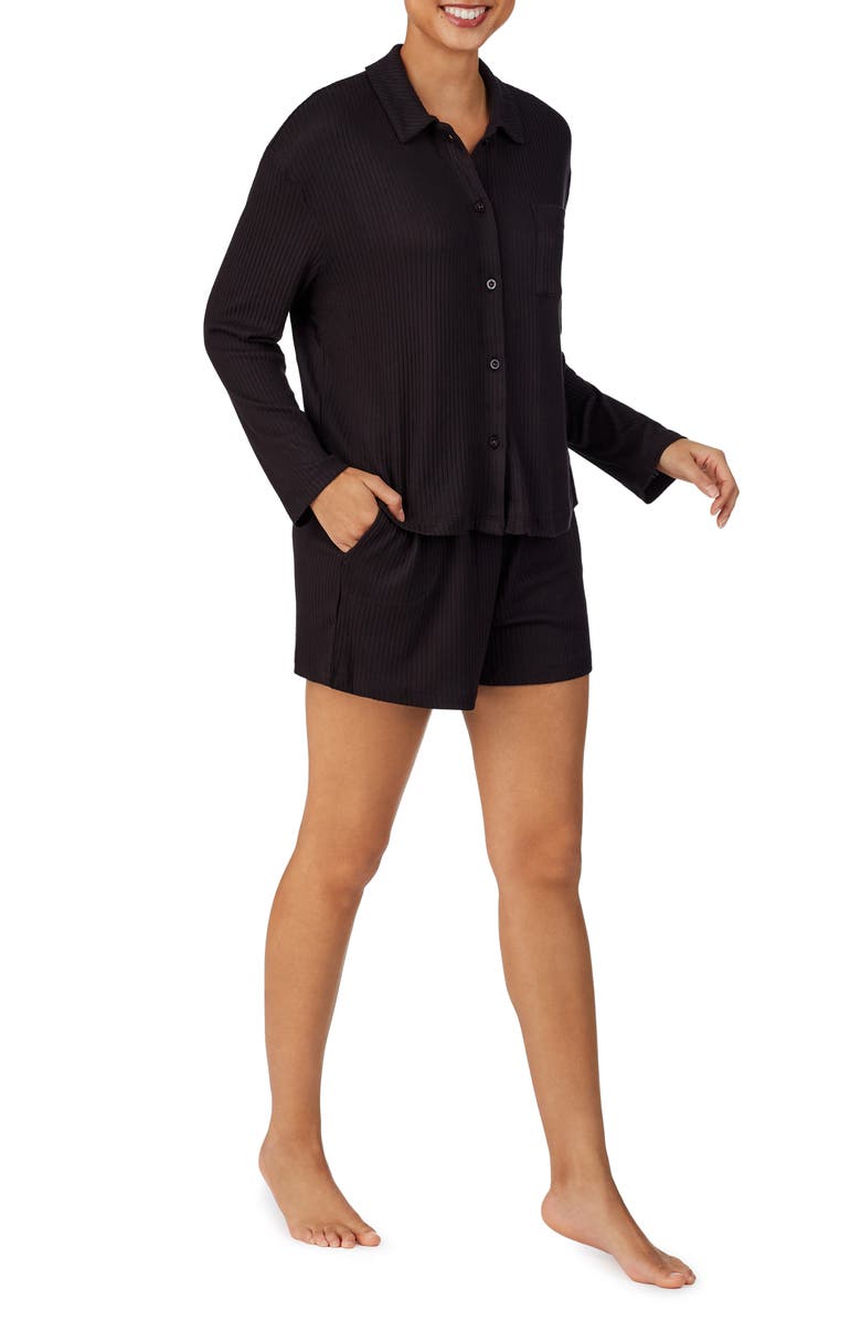 Refinery29 Rib Short Pajamas, Alternate, color,