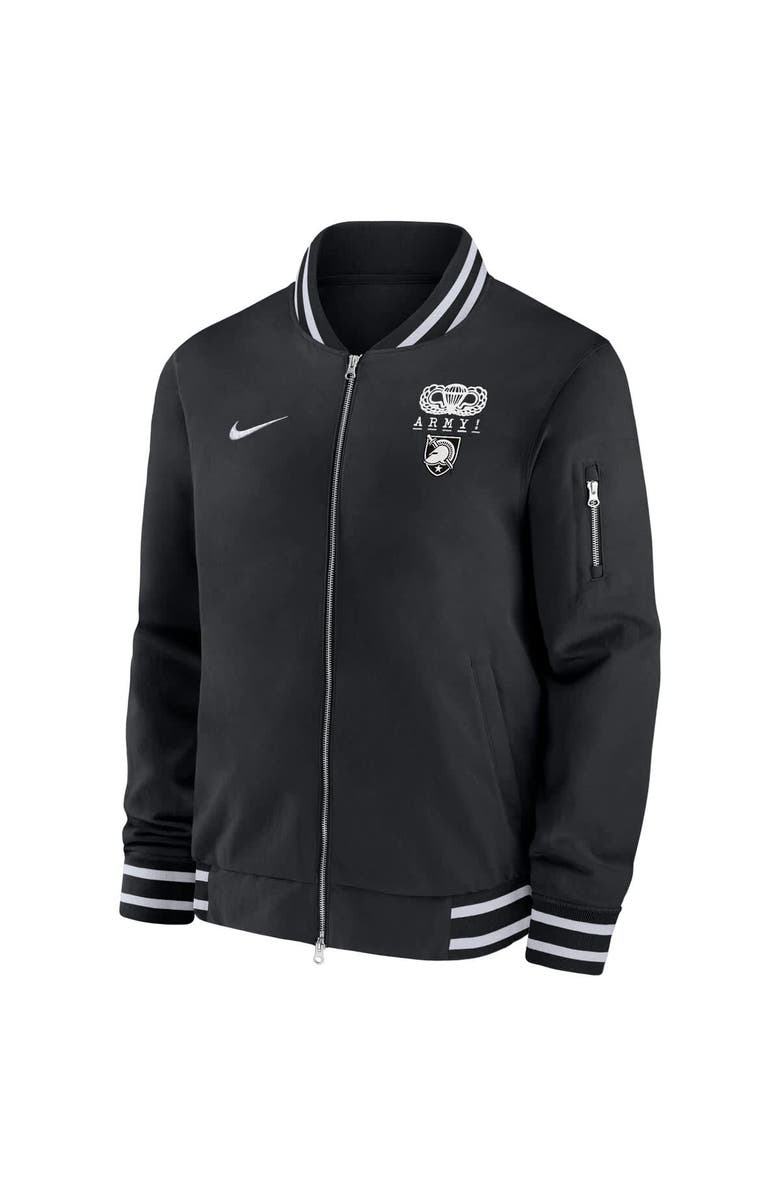 Nike Men's Nike Black Army Black Knights 2024 Rivalry Collection Full-Zip Bomber Jacket, Alternate, color, Black