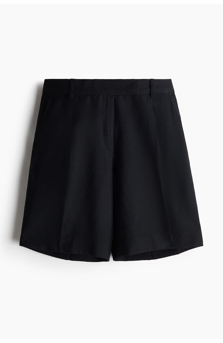 H&M Bermuda shorts, Alternate, color, Black