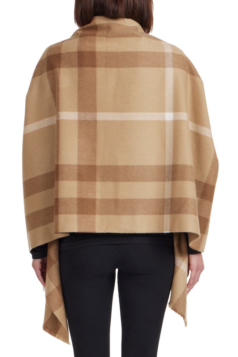 Plaid Cashmere Scarf, Alternate, color, CAMEL