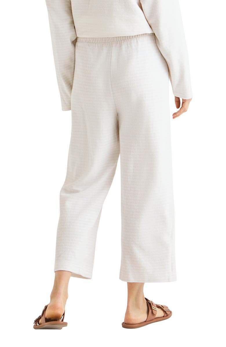 Splendid Bisous Stripe Cotton Blend Crop Drawstring Pants, Alternate, color, 