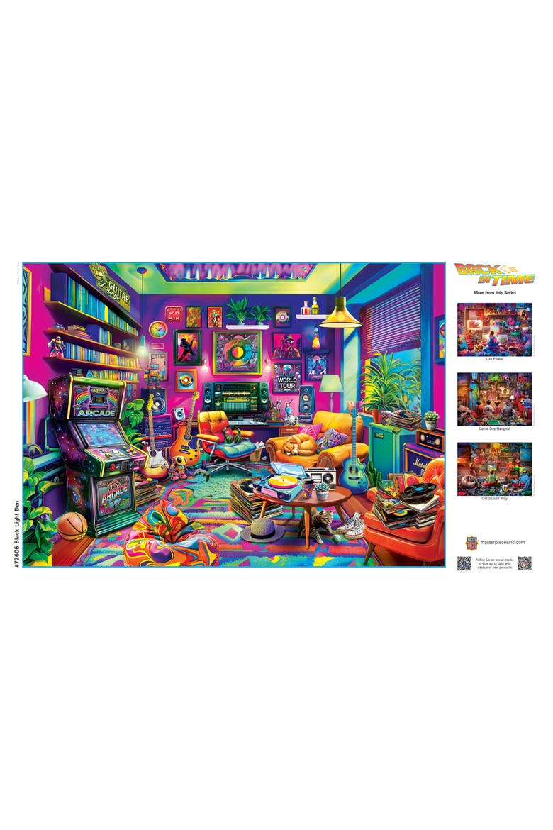 Black Light Den 1000 Piece Jigsaw Puzzle, Alternate, color, Multicolor