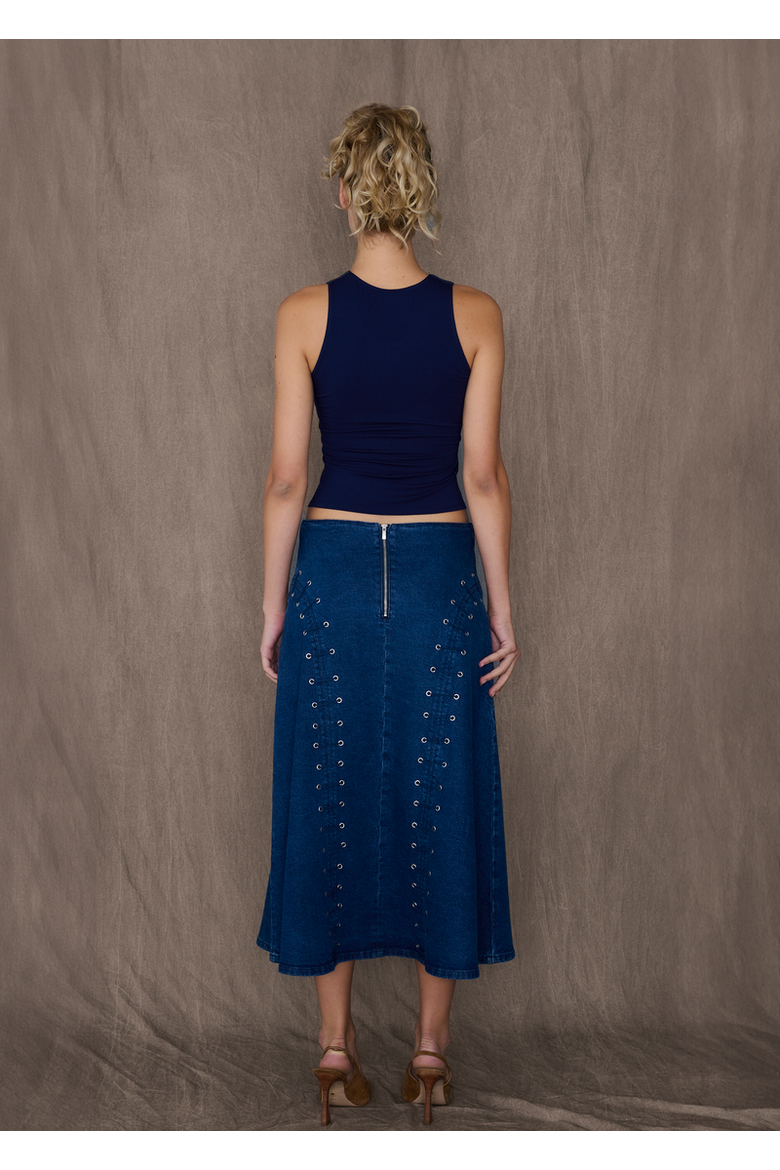 Jan Skirt, Alternate, color, Beekman St.