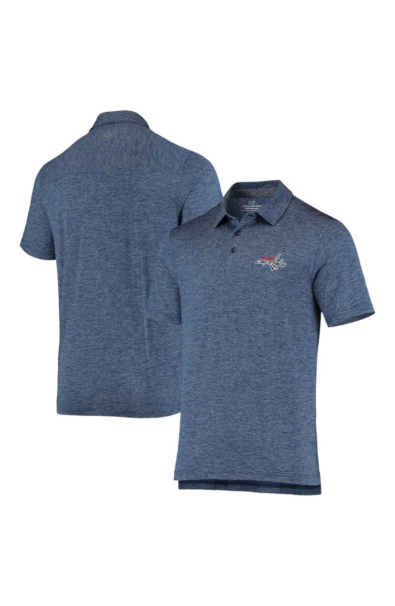 vineyard vines Men's Vineyard Vines Navy Washington Capitals Destin Stripe Polo, Main, color,