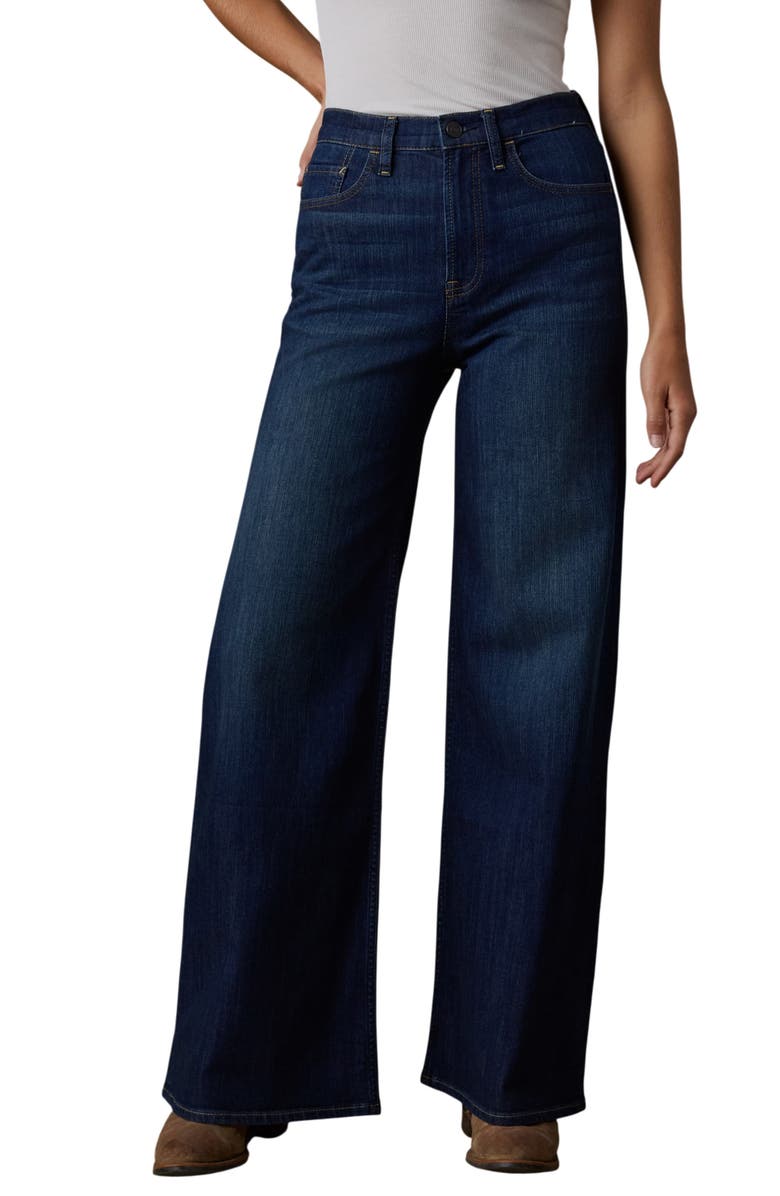 Faherty Saturday Wide Leg Jeans, Main, color, Dark Sea Wash