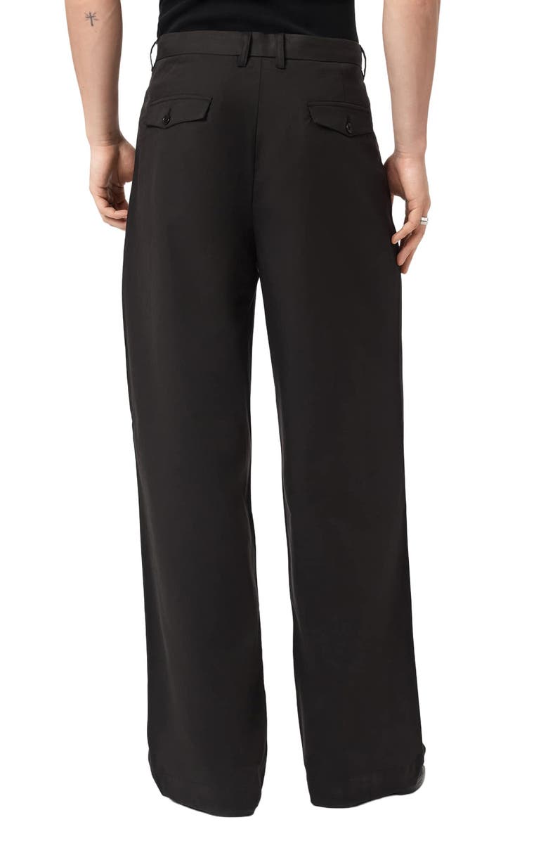 AllSaints Conway Cotton Pants, Alternate, color, Black