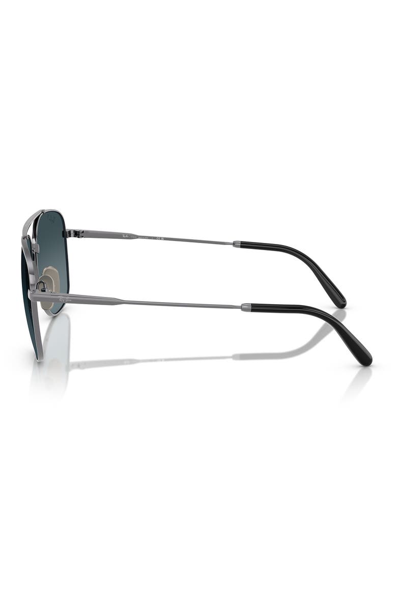 59mm Polarized Square Sunglasses, Alternate, color, GUNMETAL