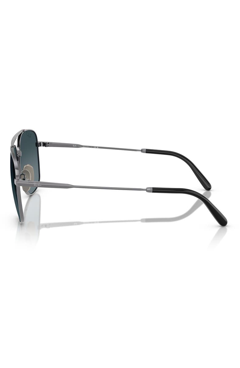 Ray-Ban 59mm Polarized Square Sunglasses, Alternate, color, Gunmetal