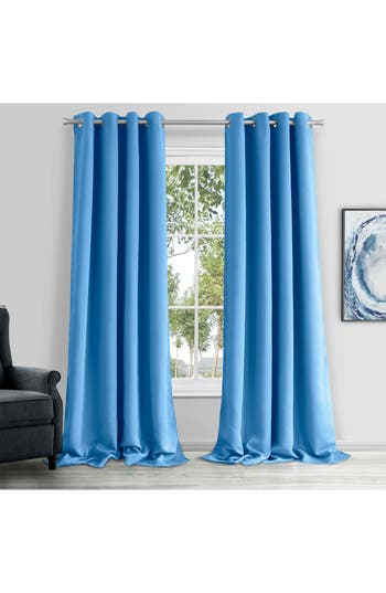 Dainty Home Single Blackout Panel Curtain In Blue