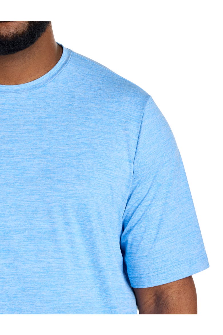 Big & Tall Marled Swim Top, Alternate, color, MARINA BLUE HEATHER
