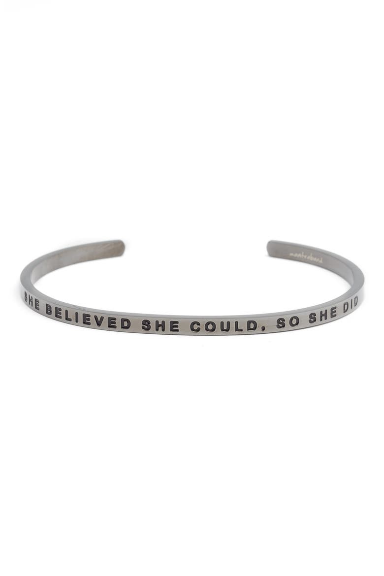 She Believed She Could Cuff, Main, color, MOON GRAY