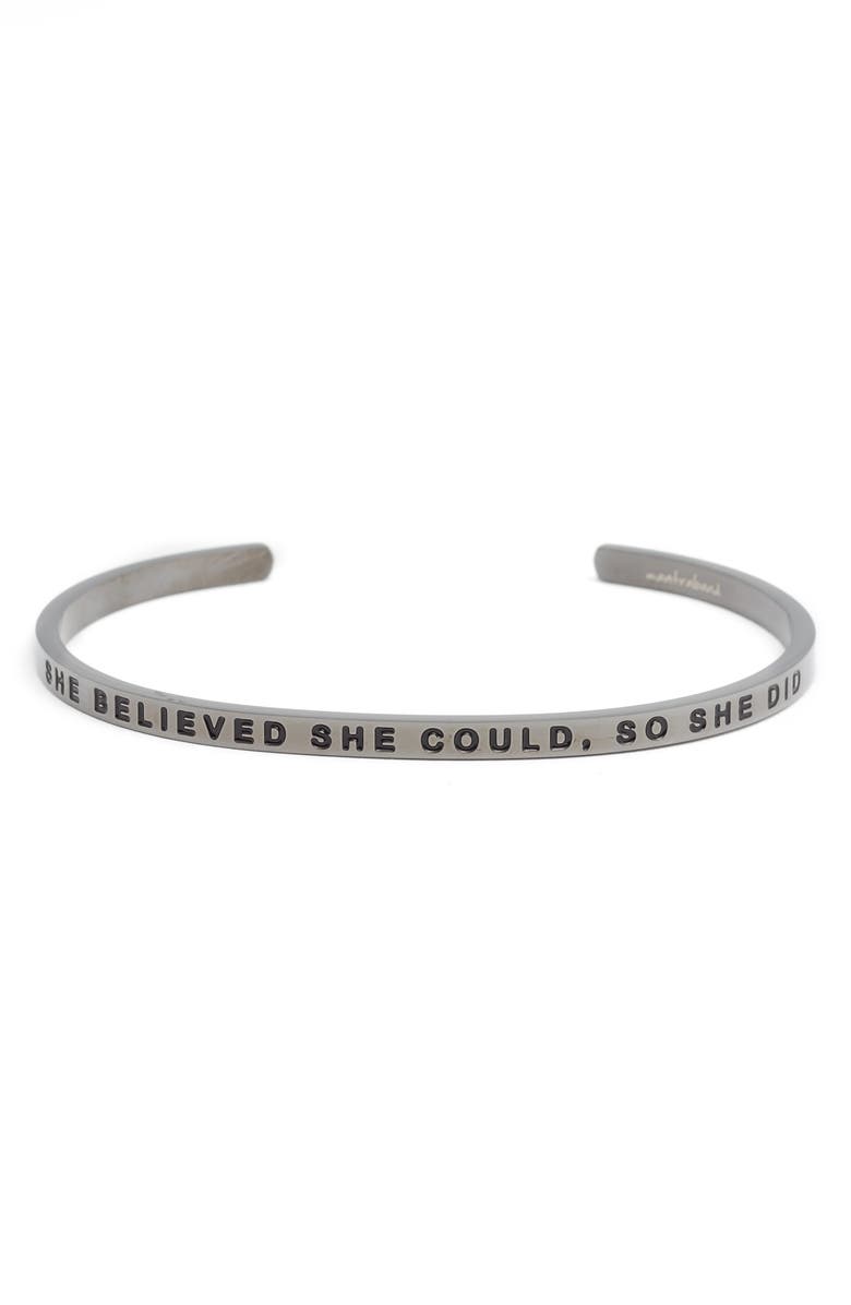 MantraBand<sup>®</sup> She Believed She Could Cuff, Main, color,