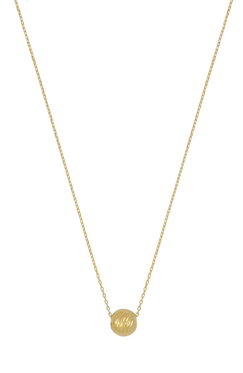 Bony Levy 14K Gold Sphere Pendant Necklace, Main, color,