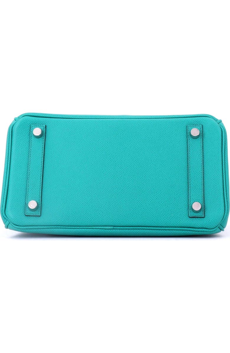 Pre-Owned Hermes Birkin Handbag Blue Epsom with Palladium Hardware 25, Alternate, color, Bleu Paon