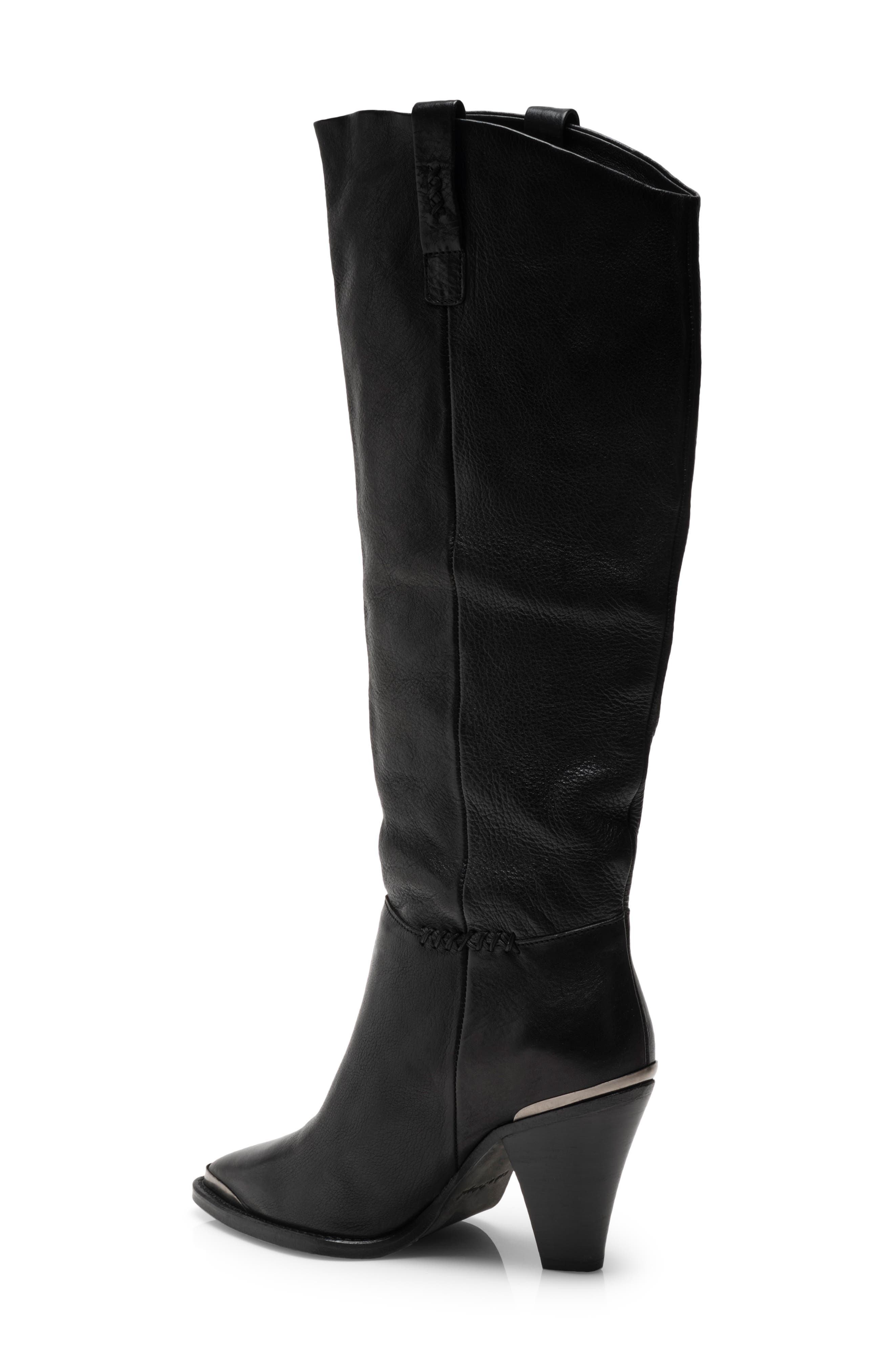 Free People Stevie Pointed Toe Knee High Boot, Alternate, color, 