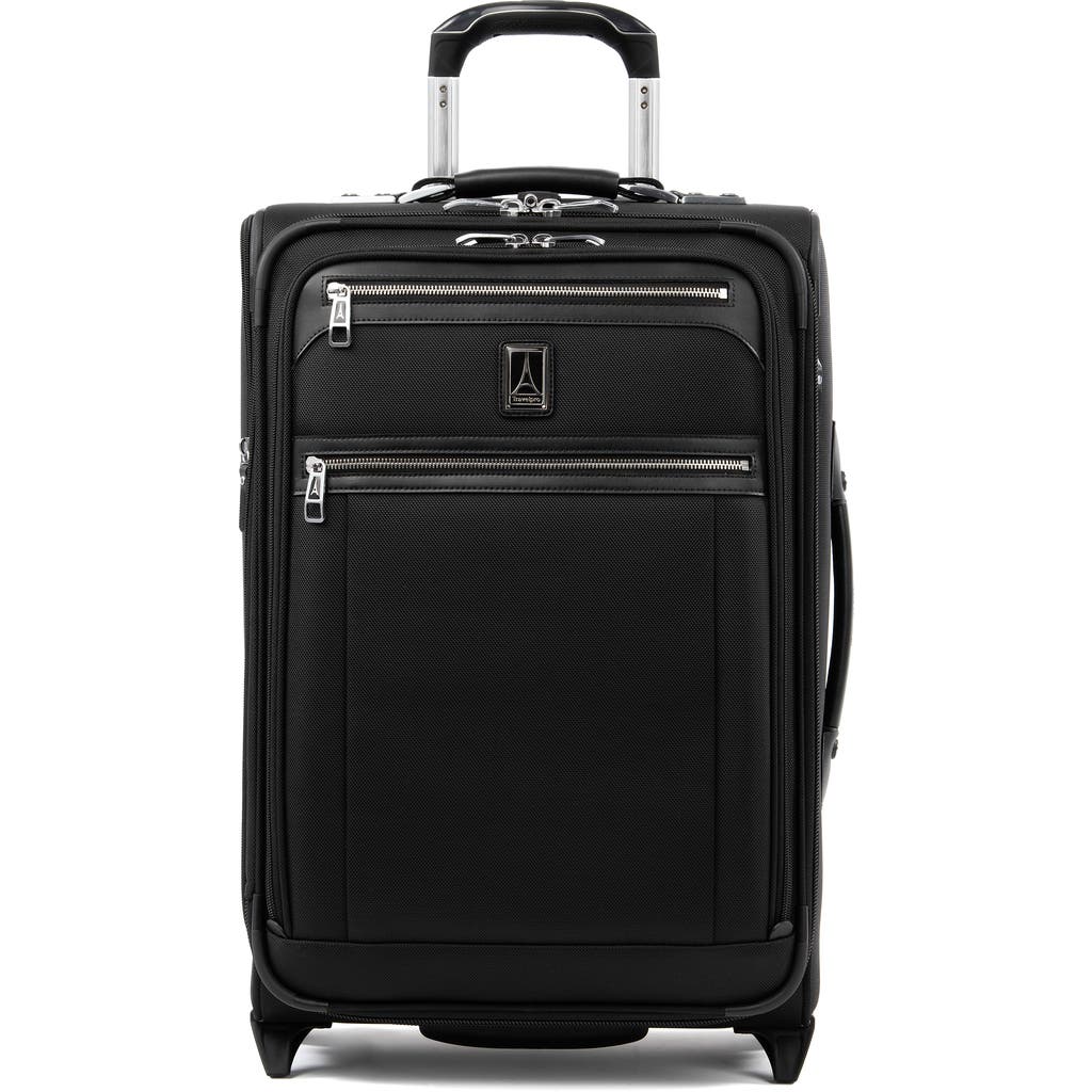 Travelpro Platinum Elite Softside Expandable Carry-on 22-inch 2 Wheel Upright Luggage In Shadow Black