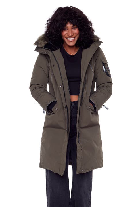 LAURENTIAN - Vegan Down Long Parka Winter with Faux Fur Hood