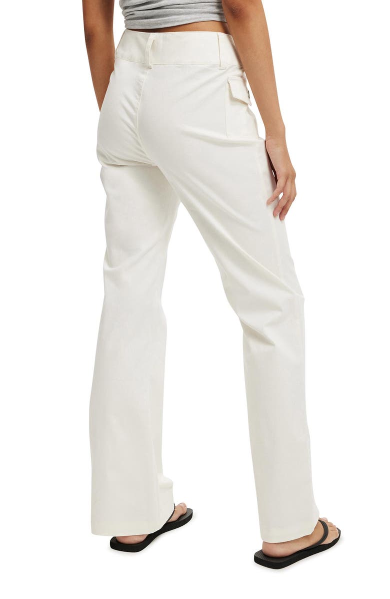 Cotton On Women's Tully Bootleg Cargo Pant, Alternate, color, Gardenia
