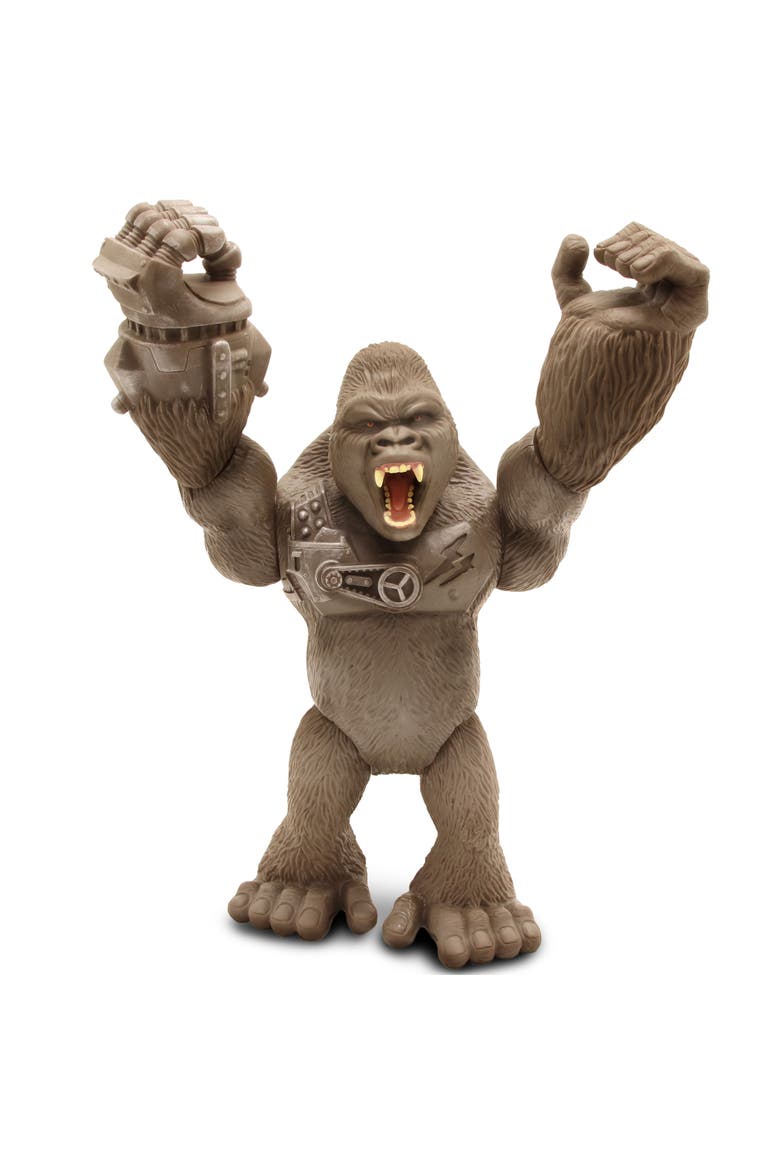 Primal Clash! 10 Inch Cyber Gorilla Mega Monster, Alternate, color, Brown