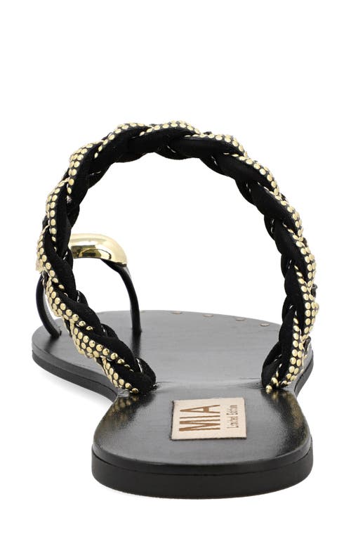 Shop Mia Limited Edition Toya Toe Loop Sandal In Black