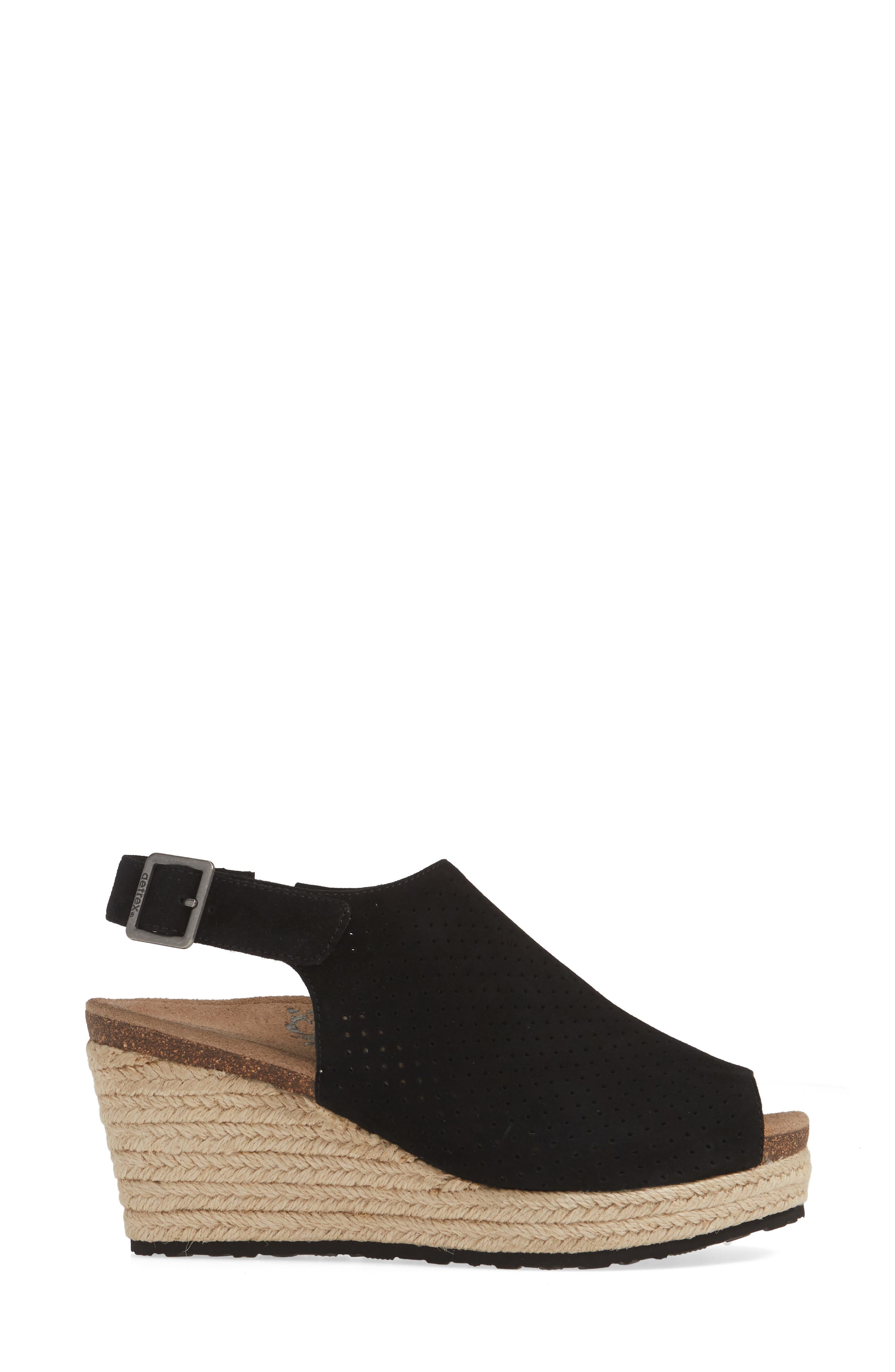 Aetrex Sherry Espadrille Wedge Sandal, Alternate, color, 