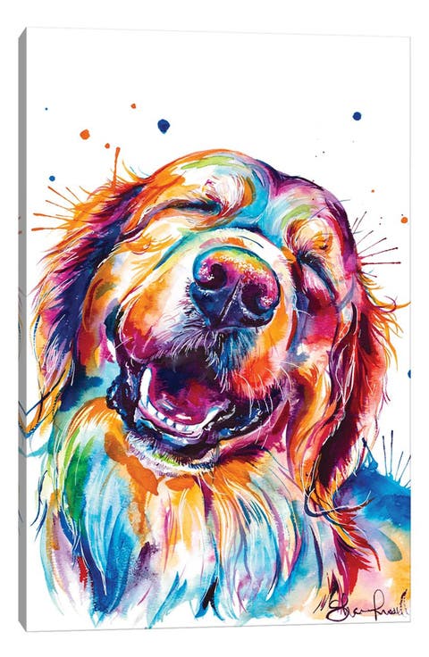 Golden Smile by Weekday Best Canvas Print