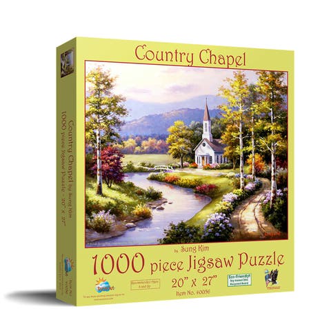 Country Chapel 1000 piece Jigsaw Puzzle for Adults