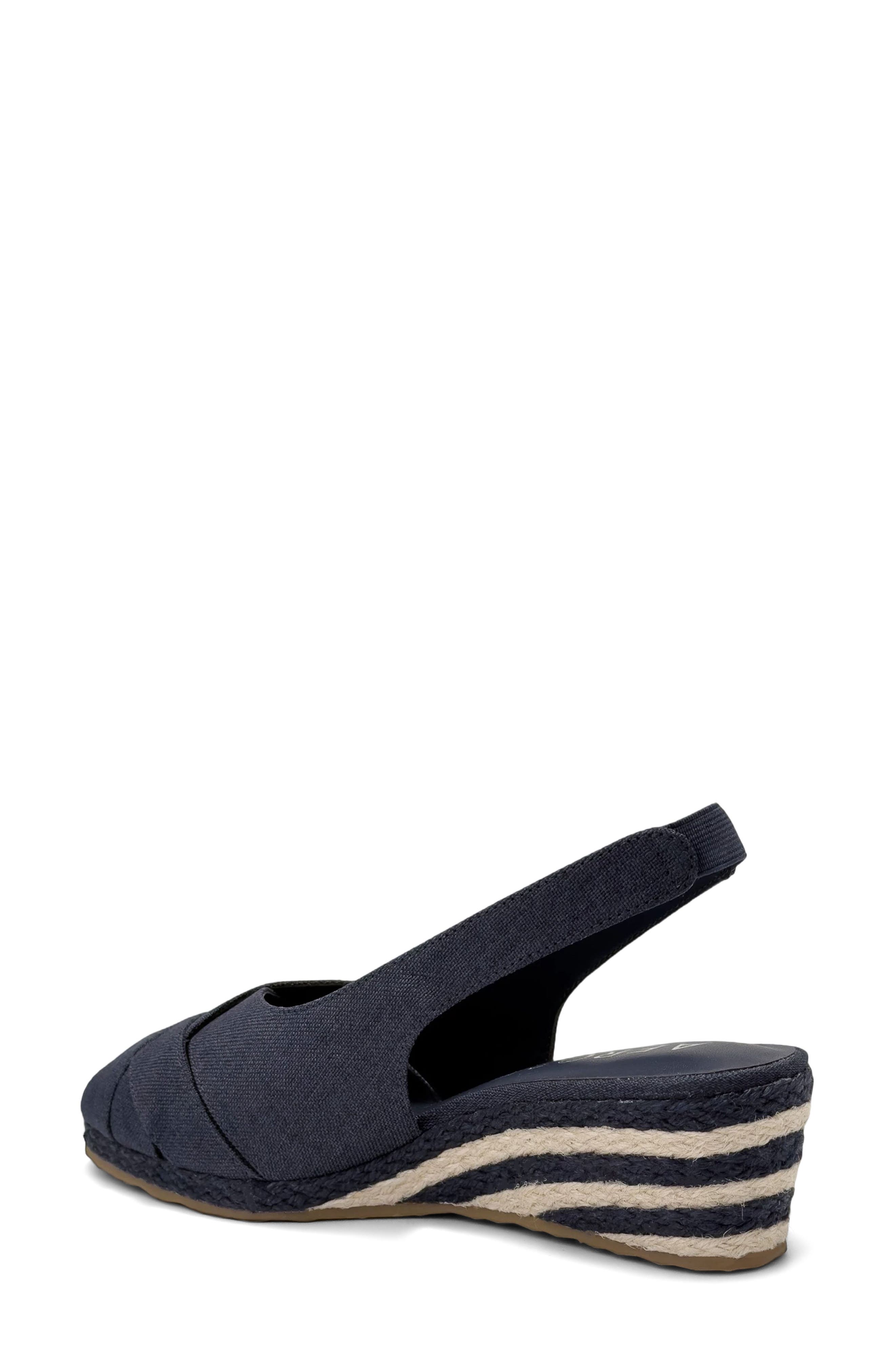 Roberta Linen Slingback Espadrille Wedge Sandal - image 4