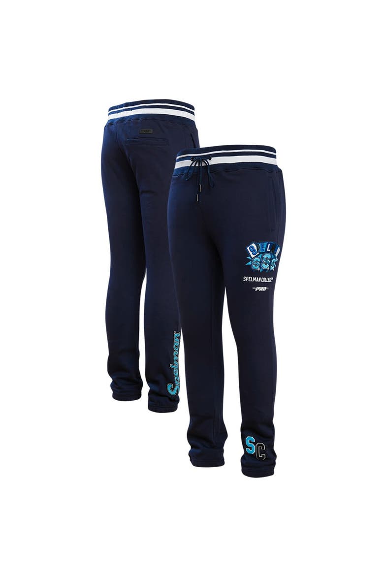 Men's Pro Standard  Navy Spelman College Jaguars Homecoming Fleece Sweatpants, Main, color, Navy