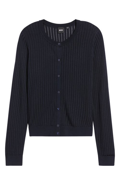 Hugo Boss Boss Fancarena Cardigan In Sky Captain