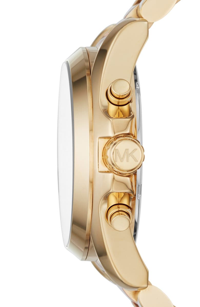 Michael Kors Bradshaw Chronograph Bracelet Watch, 43mm, Alternate, color, Rose Gold/ Rose Gold