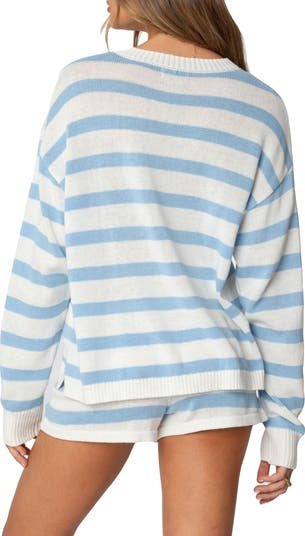 Amaris Stripe Oversize Cotton Sweater