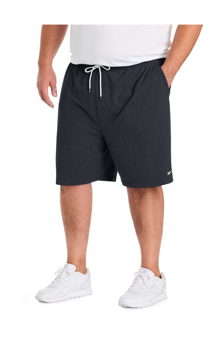 Reebok Big & Tall Performance Shorts, Main, color, Black Heather