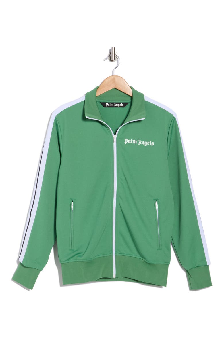 Classic Logo Track Jacket, Alternate, color, GREEN WHITE