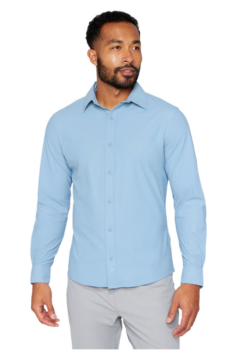Men's The Don Long Sleeve Button Up (slim Fit), Main, color, Newport Blue