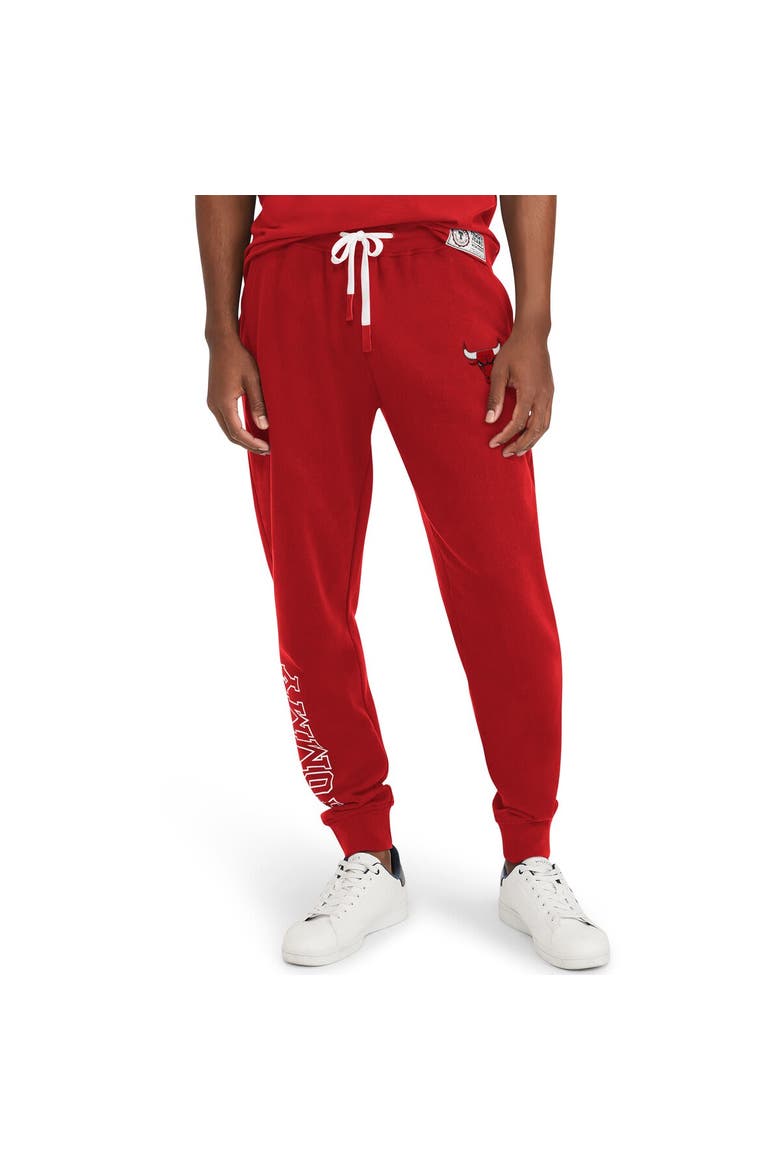 Men's Tommy Jeans Red Chicago Bulls Carl Bi-Blend Fleece Jogger Pants, Main, color, Red