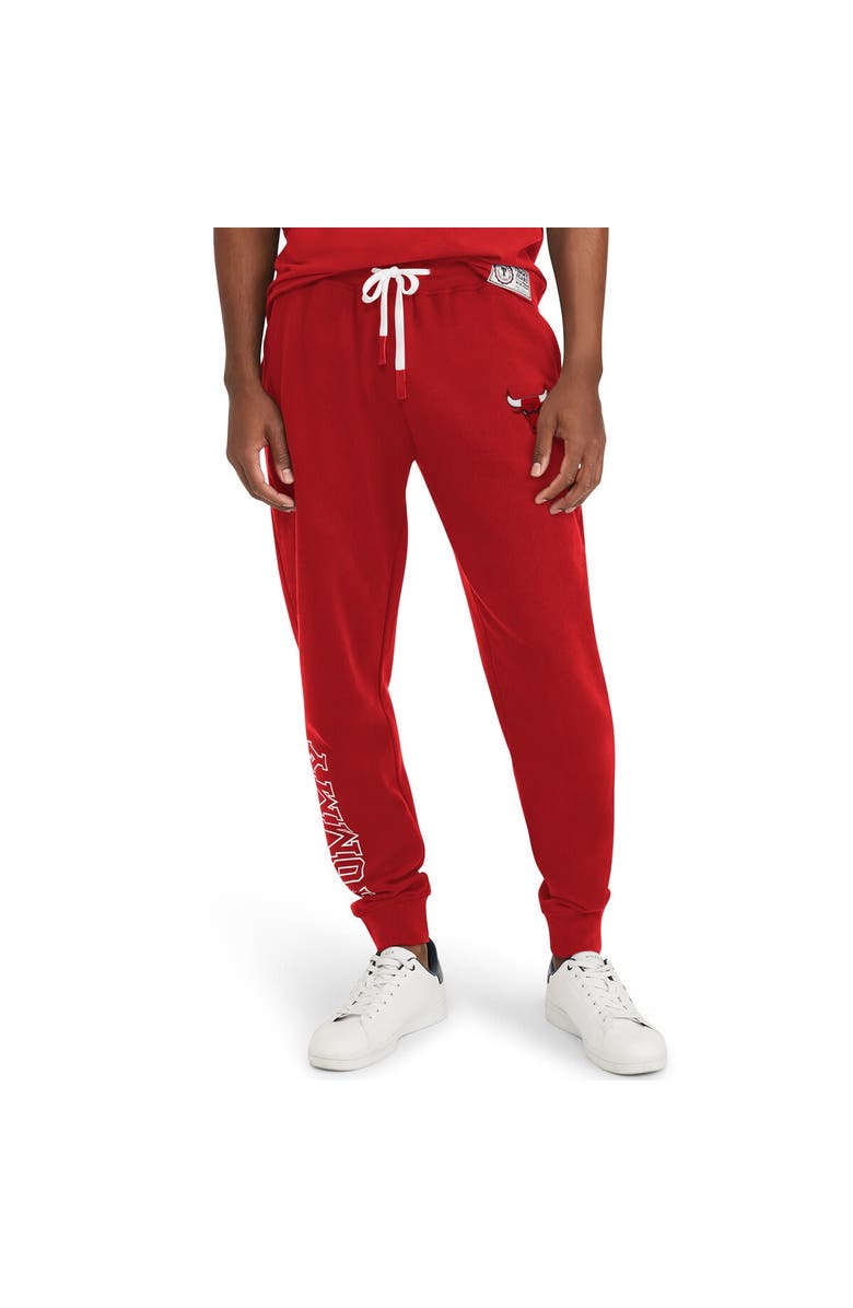 TOMMY JEANS Men's Tommy Jeans Red Chicago Bulls Carl Bi-Blend Fleece Jogger Pants, Main, color, Red