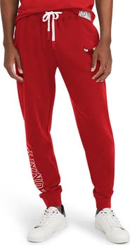 TOMMY JEANS Men's Tommy Jeans Red Chicago Bulls Carl Bi-Blend Fleece Jogger Pants