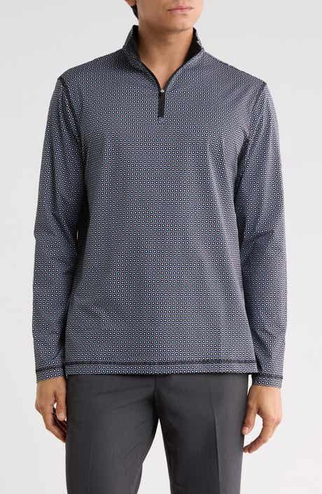Stretch Cotton Quarter Zip Pullover