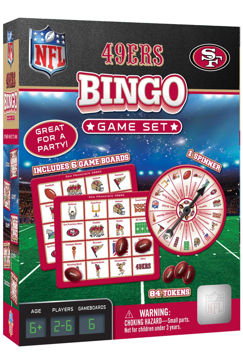 San Francisco 49ers NFL Bingo Game, Main, color, Multicolor