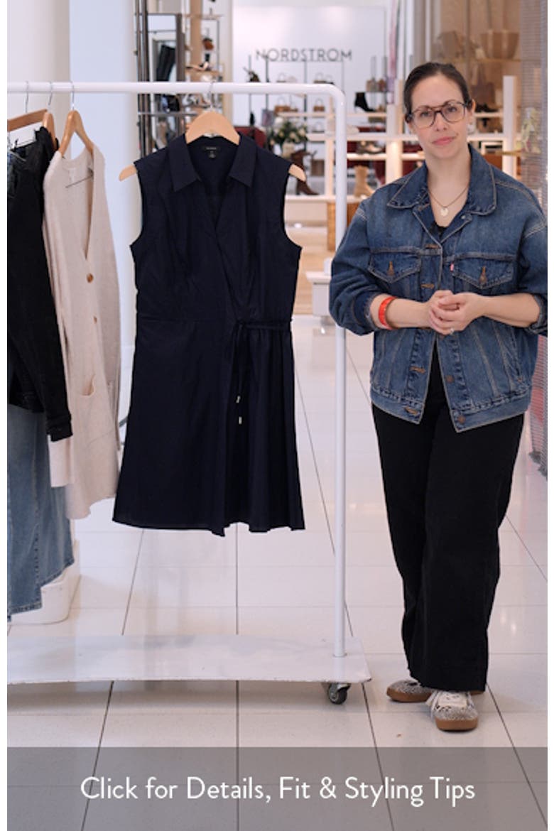 Pleated Wrap Minidress video