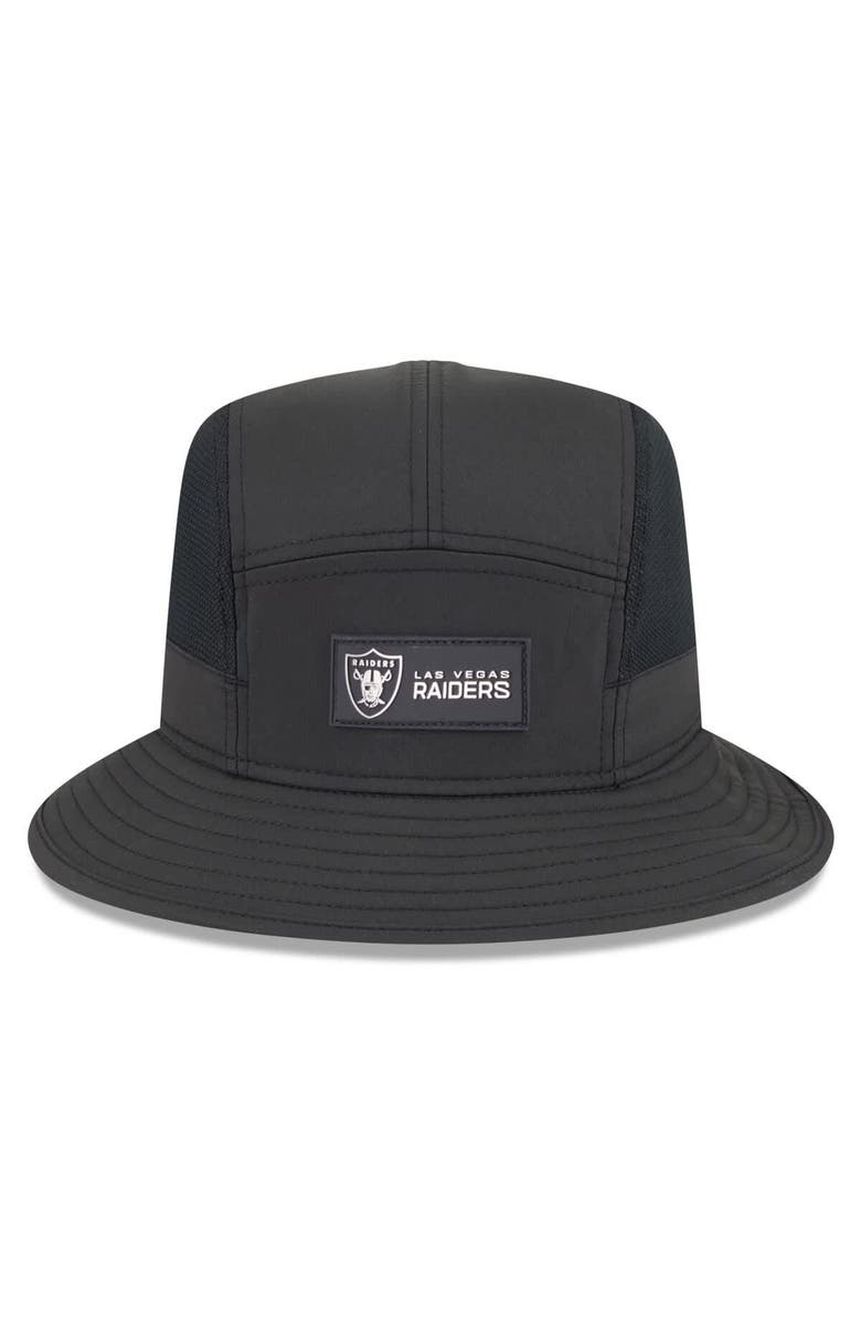 New Era Men's New Era Black Las Vegas Raiders 2025 Sideline Bucket Hat, Alternate, color, Black