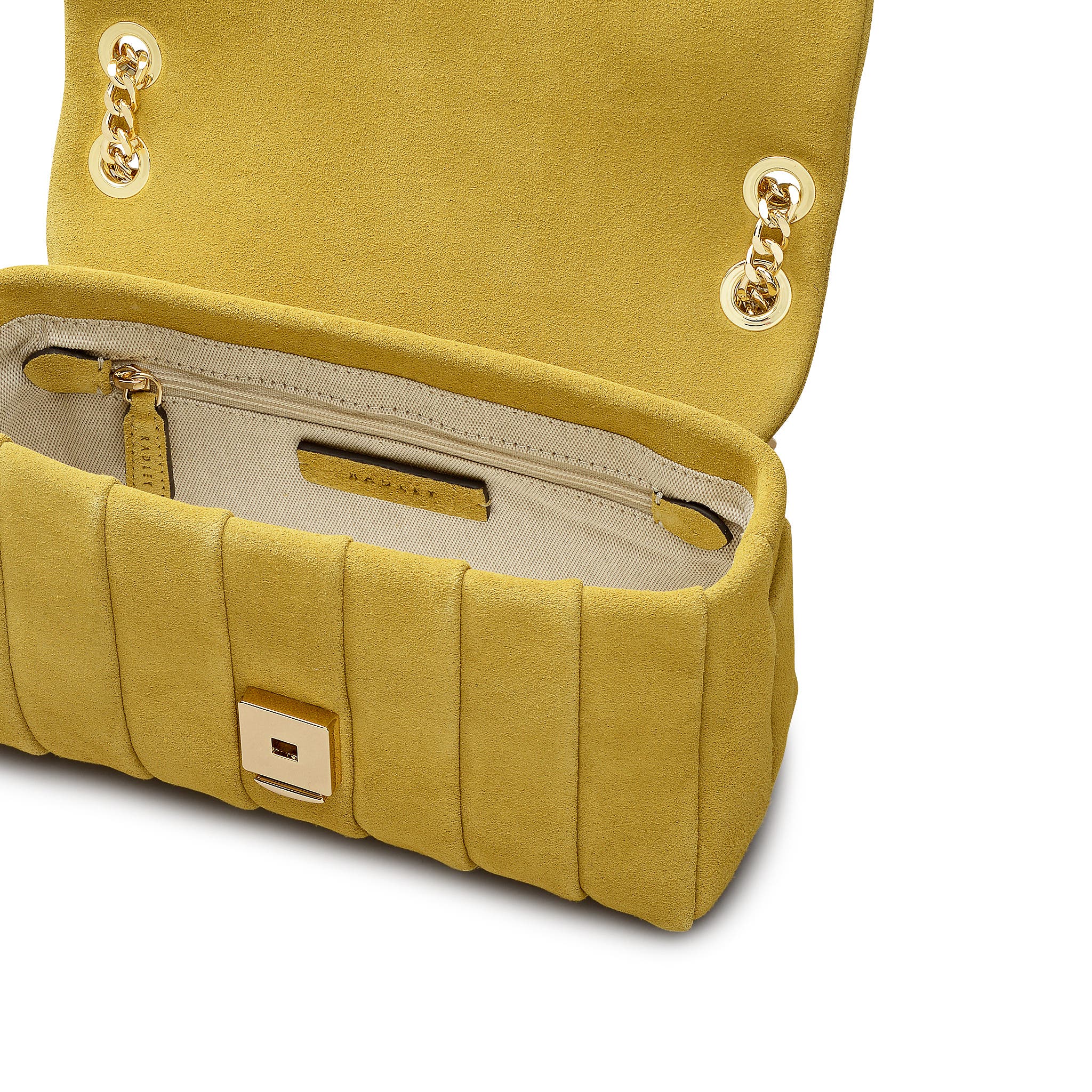 Radley Burton Way - Quilt Suede Small Flapover Crossbody Bag, Alternate, color, Honeycomb