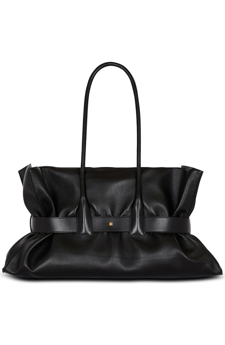 Balmain Large Anthem Leather Tote, Alternate, color,