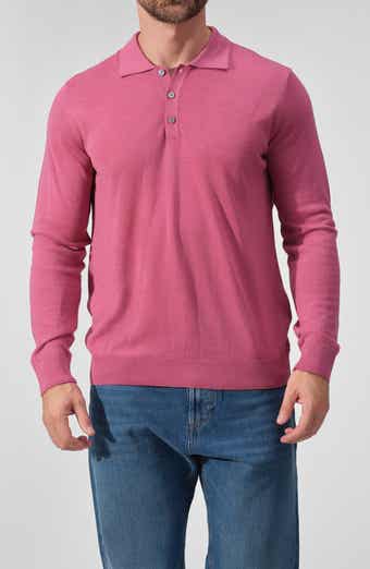 Lightweight Merino Wool Three-Button Polo