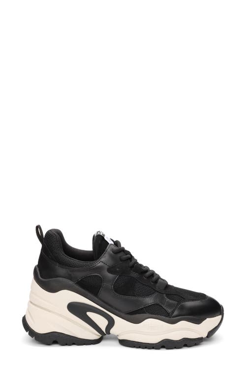 Ash Born Wedge Sneaker In Black